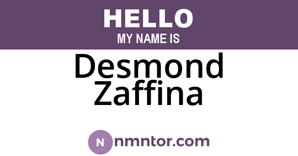 Desmond Zaffina