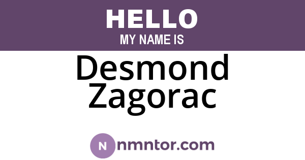 Desmond Zagorac
