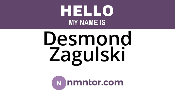 Desmond Zagulski