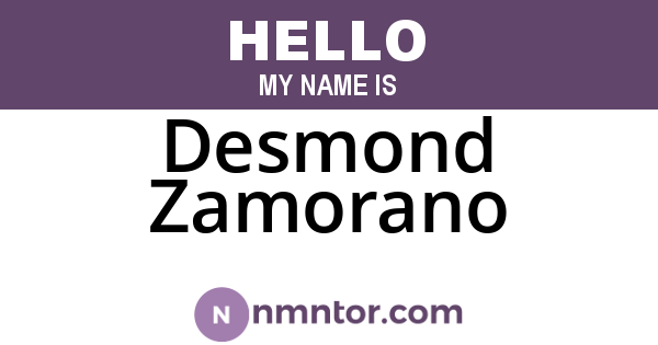 Desmond Zamorano