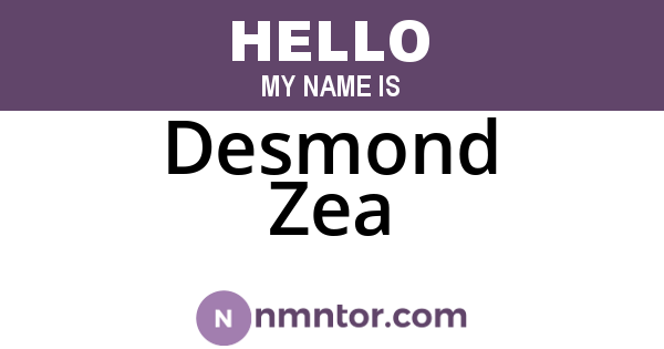 Desmond Zea