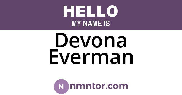 Devona Everman