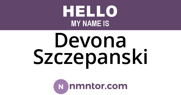 Devona Szczepanski