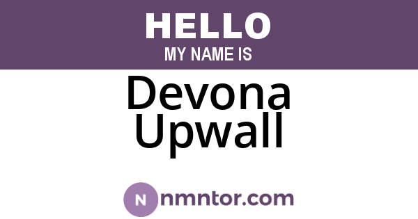 Devona Upwall