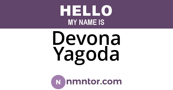 Devona Yagoda