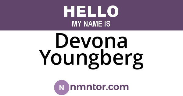 Devona Youngberg
