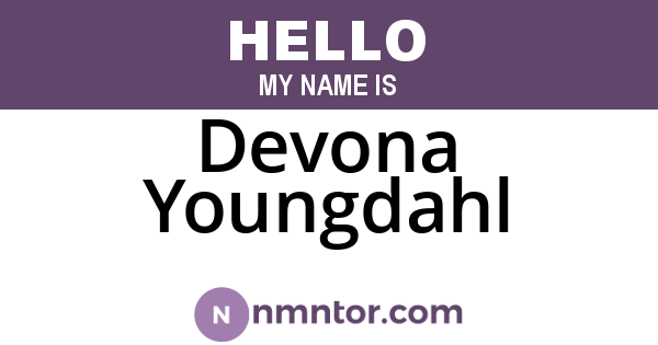 Devona Youngdahl