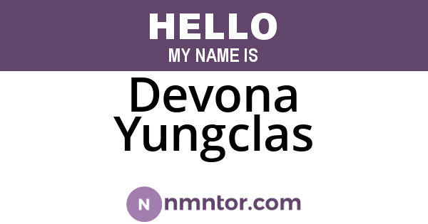 Devona Yungclas