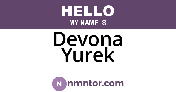 Devona Yurek