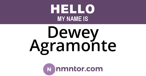 Dewey Agramonte