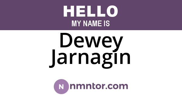 Dewey Jarnagin