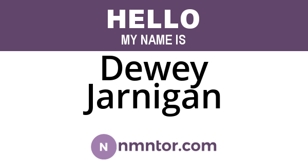 Dewey Jarnigan