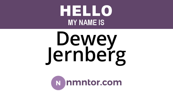 Dewey Jernberg