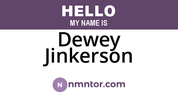 Dewey Jinkerson