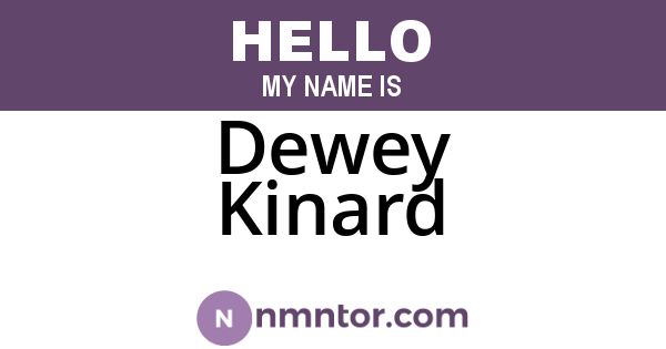 Dewey Kinard