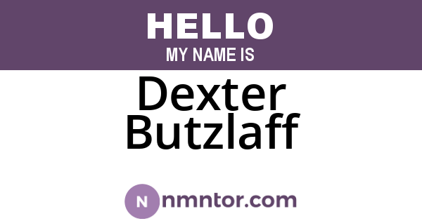 Dexter Butzlaff