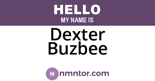 Dexter Buzbee