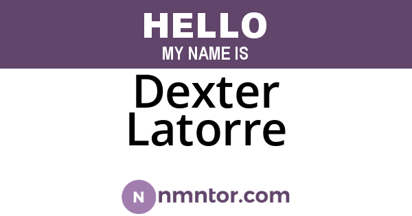 Dexter Latorre