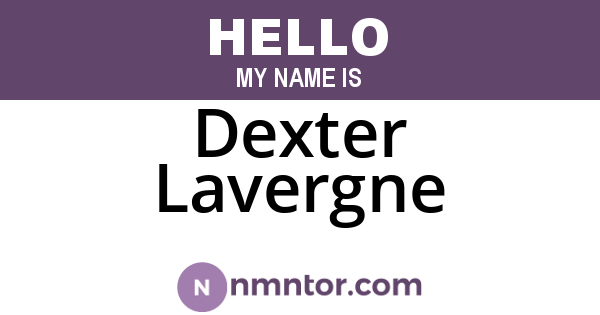 Dexter Lavergne