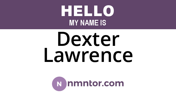Dexter Lawrence