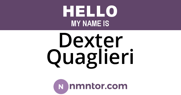 Dexter Quaglieri