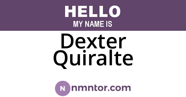 Dexter Quiralte