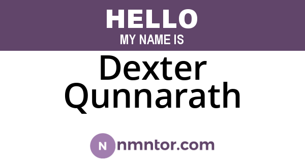 Dexter Qunnarath