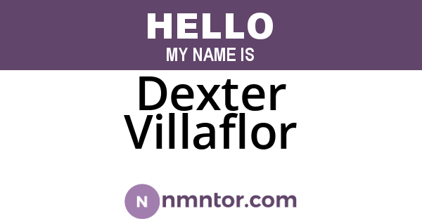 Dexter Villaflor