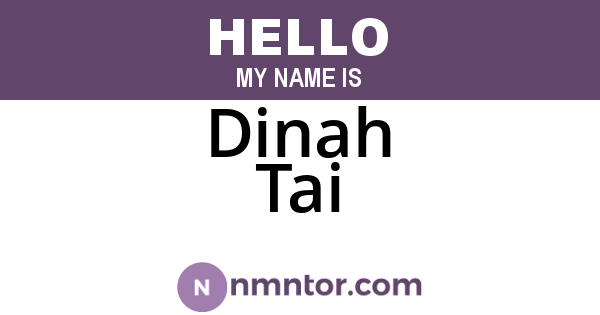 Dinah Tai