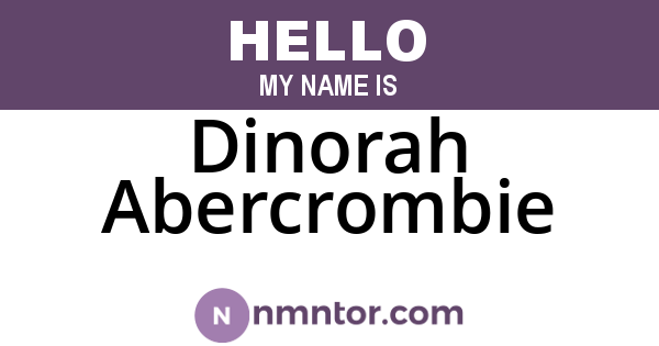 Dinorah Abercrombie
