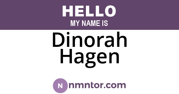 Dinorah Hagen