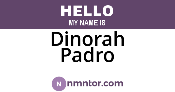 Dinorah Padro