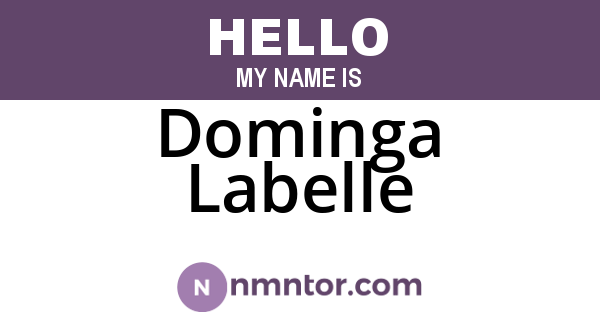 Dominga Labelle