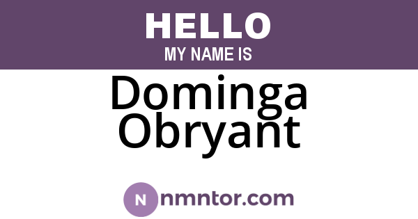 Dominga Obryant