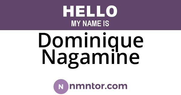 Dominique Nagamine