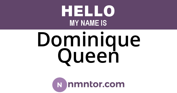 Dominique Queen