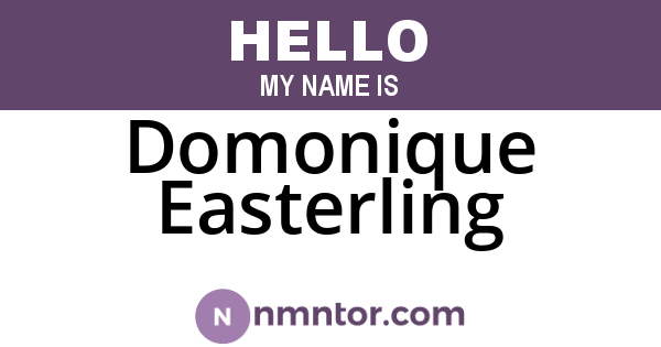 Domonique Easterling