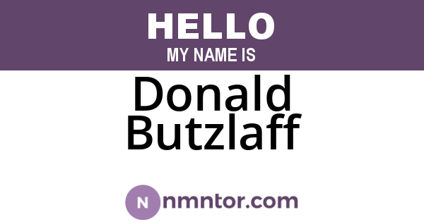 Donald Butzlaff