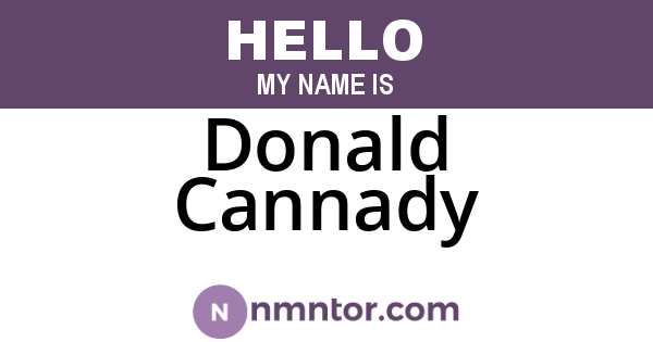 Donald Cannady