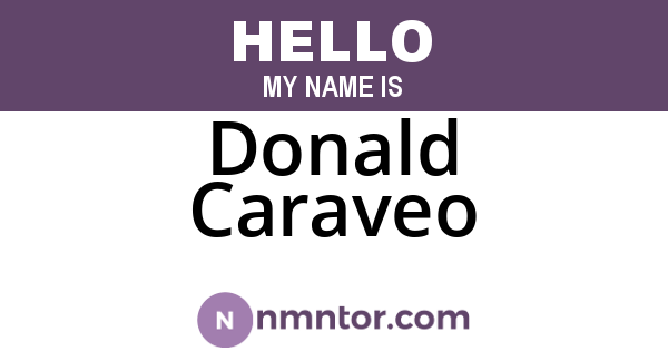 Donald Caraveo