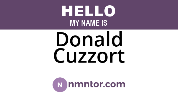 Donald Cuzzort
