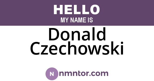 Donald Czechowski
