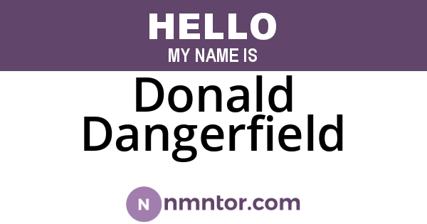 Donald Dangerfield