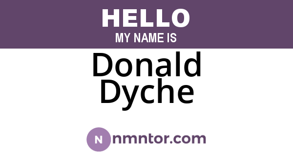 Donald Dyche