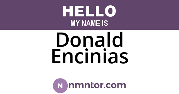 Donald Encinias