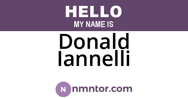 Donald Iannelli