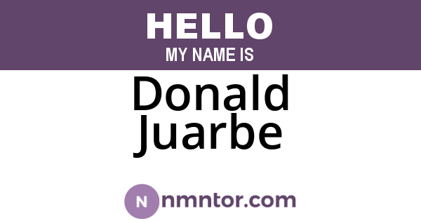 Donald Juarbe