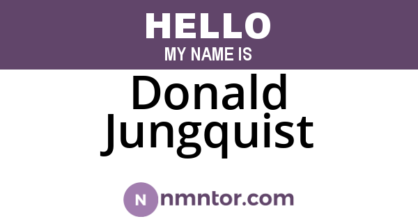 Donald Jungquist