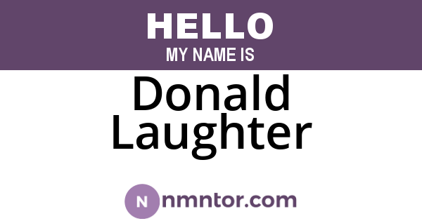 Donald Laughter