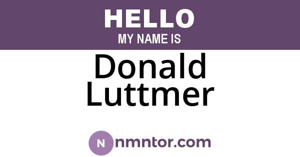 Donald Luttmer